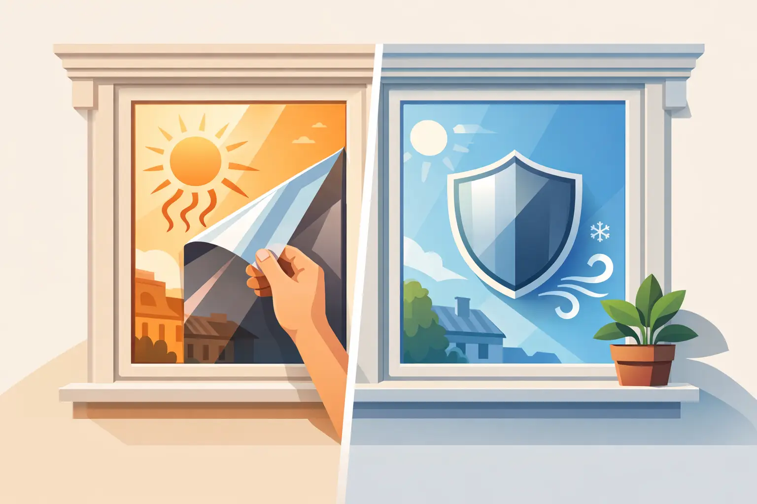 Altbaufenster mit Hitzeschutzfolie ausstatten