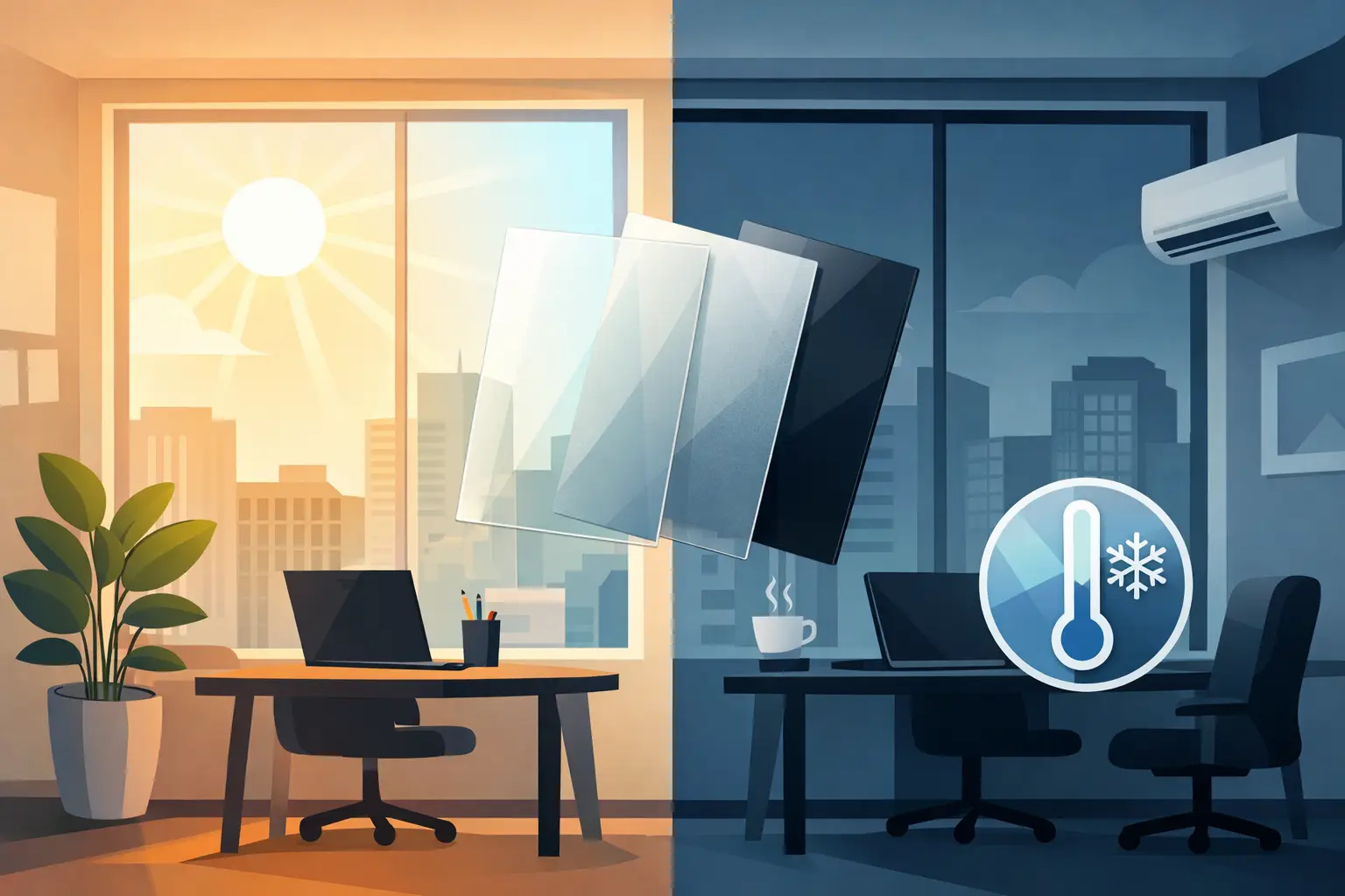 Mehr über den Artikel erfahren Beste Fensterfolien für Büroklima im Vergleich