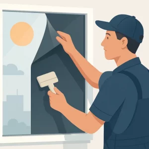 Sonnenschutzfolie nachrüsten: sauber montiert