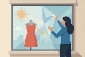 Mehr über den Artikel erfahren Schaufenster-Ausbleichen stoppen mit Folie