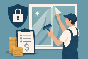 Mehr über den Artikel erfahren Sicherheitsfolie am Fenster: Kosten und Montage