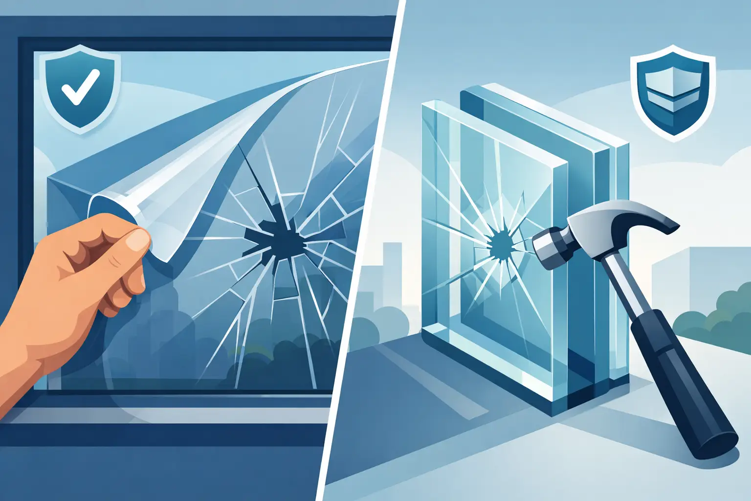 Mehr über den Artikel erfahren Sicherheitsfolie oder VSG?