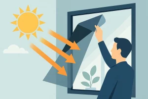 Mehr über den Artikel erfahren Sonnenschutzfolie: Hitzeschutz, Blendschutz, UV Schutz