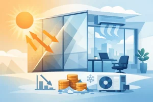 Mehr über den Artikel erfahren Sonnenschutzfolie senkt Kühlkosten spürbar