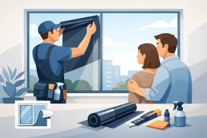 Mehr über den Artikel erfahren Wie läuft eine Fensterfolien Montage ab?